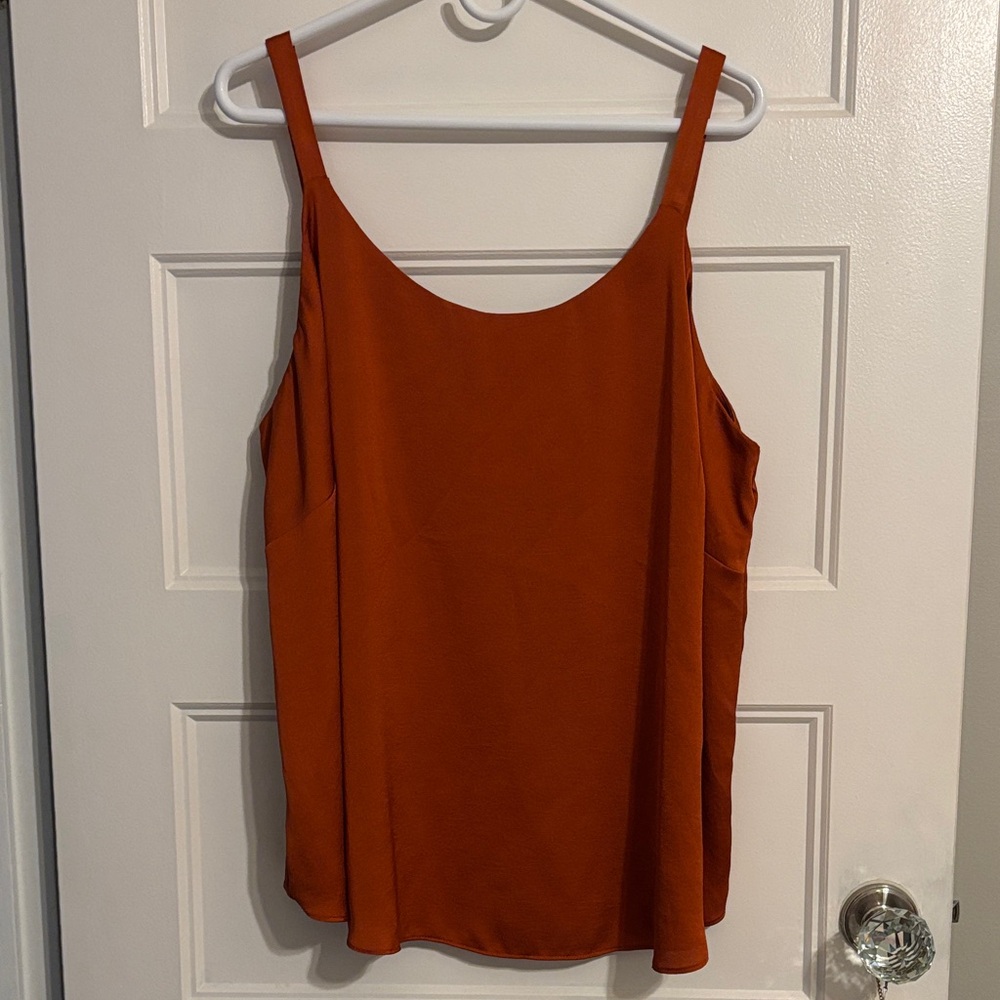 BNWOT bar III silky orange tank top - size 2X